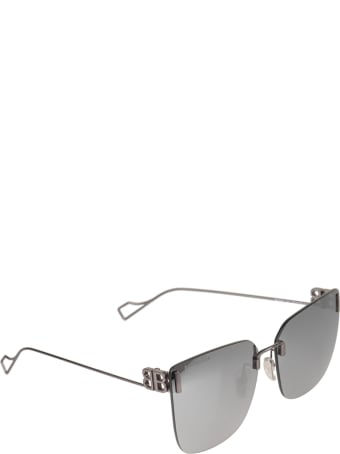 Balenciaga Grey Woman Square Sunglasses