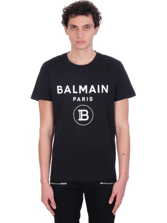 Balmain T-shirt In Black Cotton