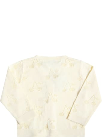 Bonpoint Yellow Cardigan For Babygirl