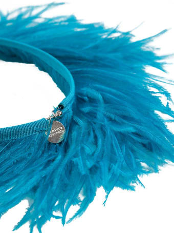 Gianluca Capannolo Blue Feather Necklace