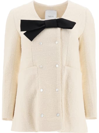 Patou Tweed Blazer With Bow