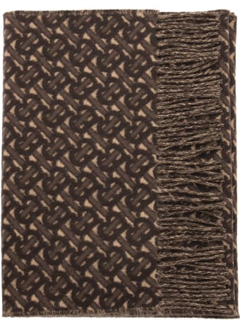 Burberry Monogram Cashmere Jacquard Scarf