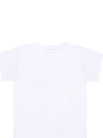 Givenchy White T-shirt For Babykids With Logo