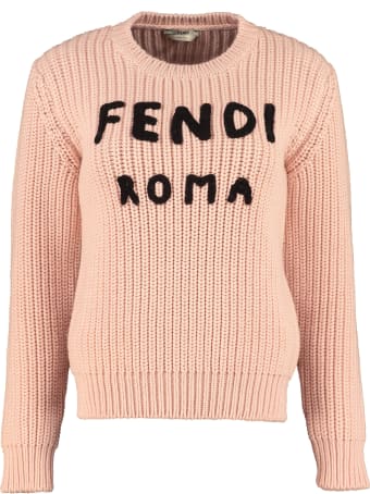 Fendi Wool Crew-neck Pullover