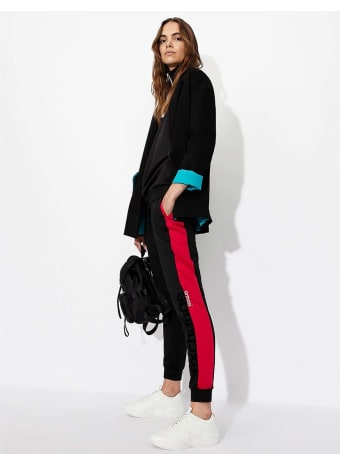 Armani Collezioni Armani Exchange Pantaloni In Felpa Nero Donna