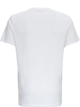 Balmain Cotton T-shirt With Laminated Logo Print