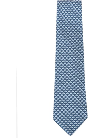 Eddy Monetti Paper Boat Print Neck Tie