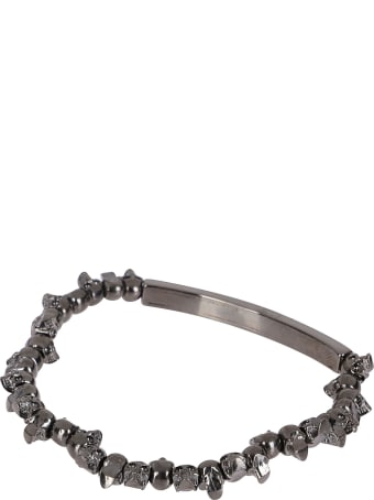 Alexander McQueen Silver-tone Brass Bracelet