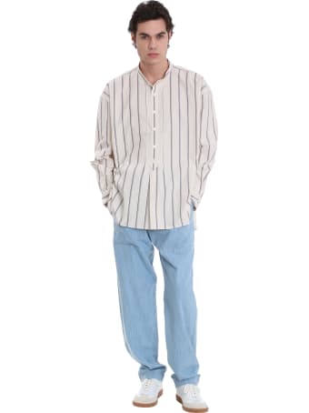 Isabel Marant Riley Shirt In Beige Cotton