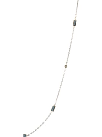 Lo Spazio Jewelry Lo Spazio Aquamarine and Diamond Necklace