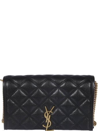 Saint Laurent Logo Plaque Shoulder Bag
