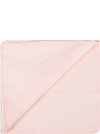 Givenchy Pink Blanket With Logo For Baby Girl