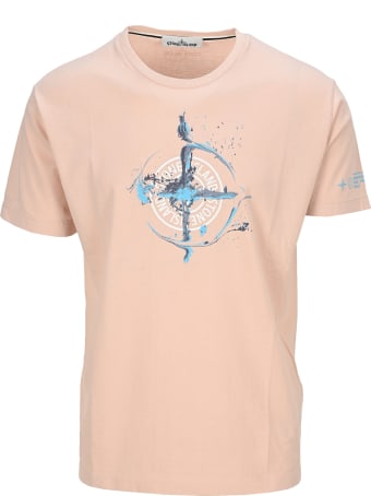 Stone Island Logo Print T-shirt