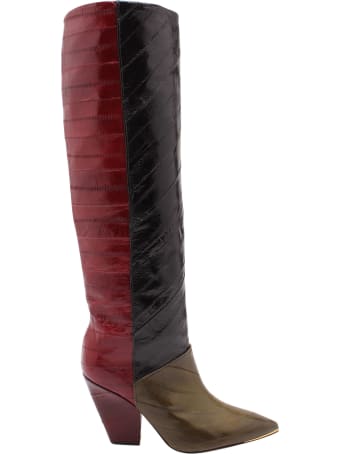 Tory Burch 'lila' Eel Leather Boots