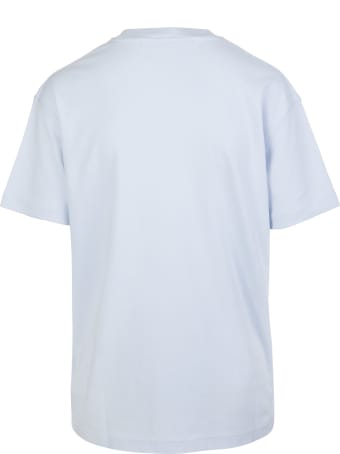 Off-White Woman Light Blue T-shirt With Logo