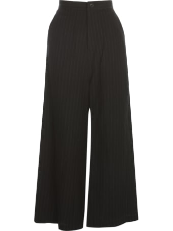 Y's O Straight Thick Pants Pinstripe