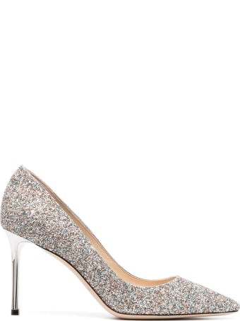 Jimmy Choo Romy Glittered Pumps