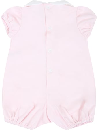 Little Bear Pink Romper For Baby Girl