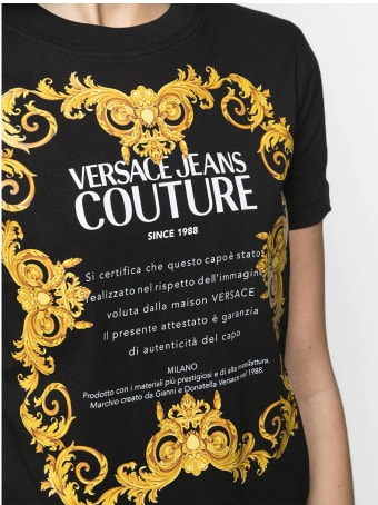 Versace Jeans Couture Versace T-shirt Nera Donna