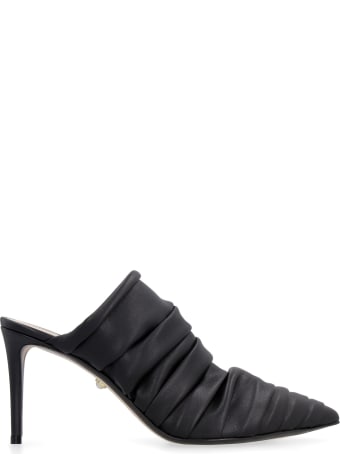 Alevì Naomi Draped Leather Mules