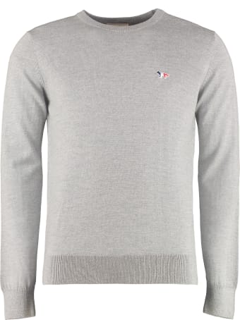 Maison Kitsuné Wool Crew-neck Pullover