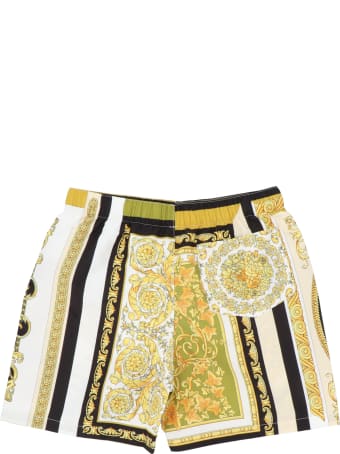 Young Versace 'barocco' Swimshorts