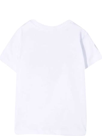 MSGM White T-shirt With Black Print