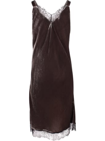 Gold Hawk 'lacey Velvet' Viscose Dress