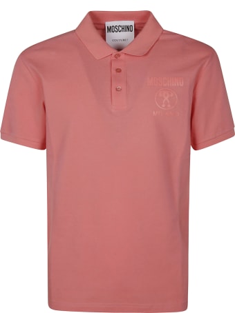 Moschino Milano Chest Print Polo Shirt