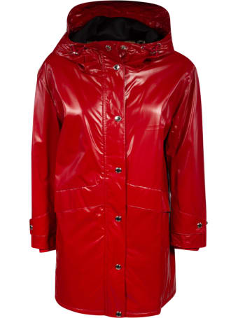 Burberry Back Logo Buttoned Hooded Coat