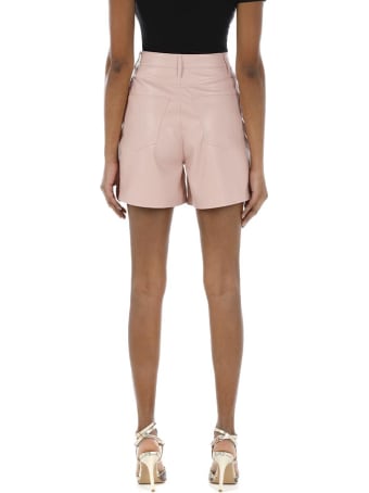Nanushka Vegan Leather Shorts Leana