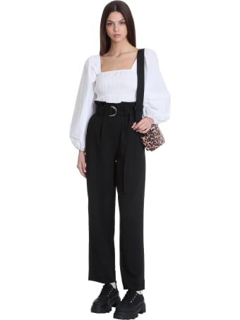 Ganni Topwear In White Cotton