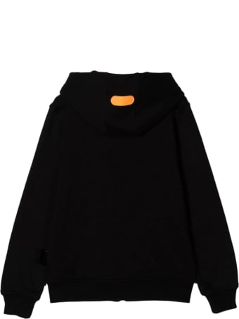 GCDS Black Cotton Hoodie