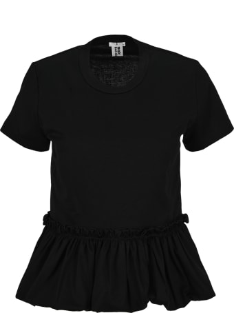 Noir Kei Ninomiya Ruffle-hem T-shirt