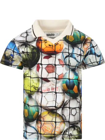 Molo Multicolor ''ren'' Polo Shirt For Boy