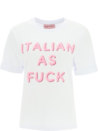 Chiara Ferragni "italian As Fuck" Print T-shirt
