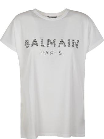 Balmain Studded Logo T-shirt