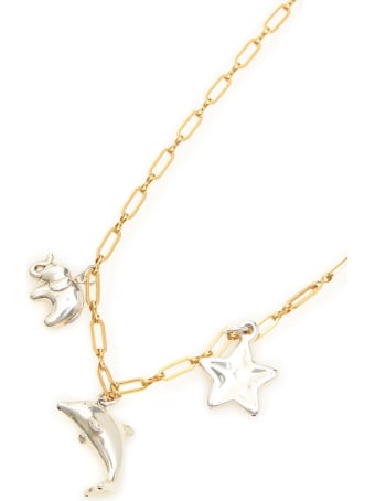 Timeless Pearly Chain Necklace With Charms