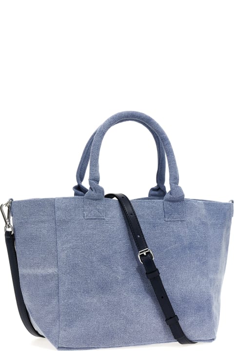 Ganni Totes for Women Ganni 'washed Blue Small' Shopping Bag