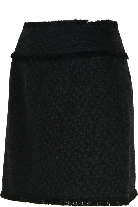 أدوات منزلية Dolce & Gabbana Black Wool Blend Miniskirt