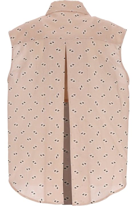 Palm Angels Topwear for Women Palm Angels All-over Patterned Sleeveless Top