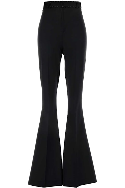 Hebe Studio Clothing for Women Hebe Studio Black Stretch Wool Blend Bianca Pant