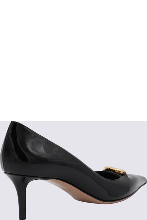 Valentino Garavani أحذية كعب عالٍ لـ السيدات Valentino Garavani Black Leather Pumps