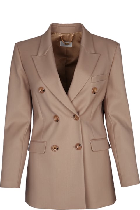 Elisabetta Franchi Coats & Jackets for Women Elisabetta Franchi Giacca Doppiopetto