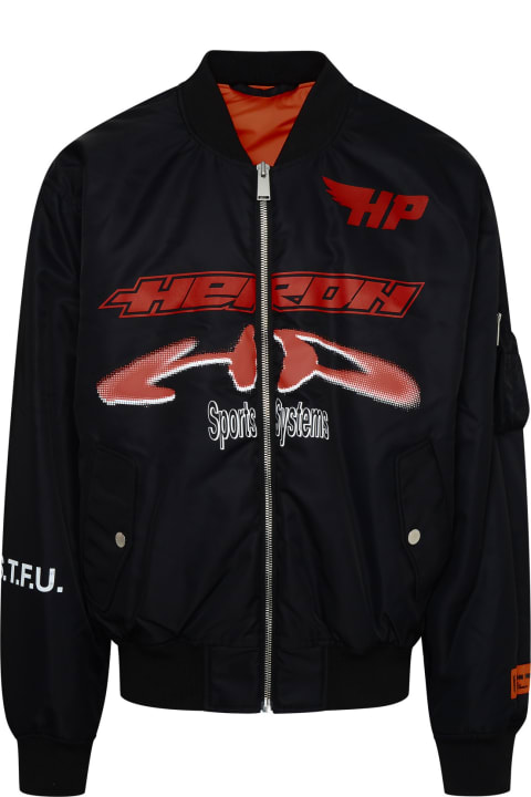 HERON PRESTON Coats & Jackets for Men HERON PRESTON Ex-ray Zipped Bomber Jacket