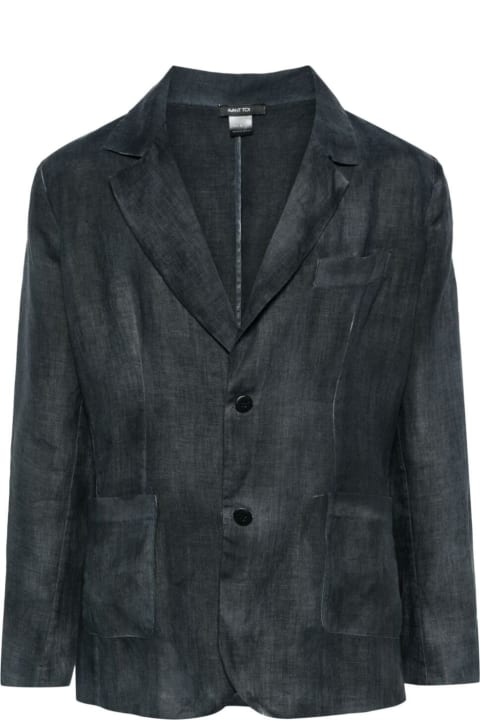 Avant Toi Coats & Jackets for Men Avant Toi Hand Painted Hemp Rever Jacket