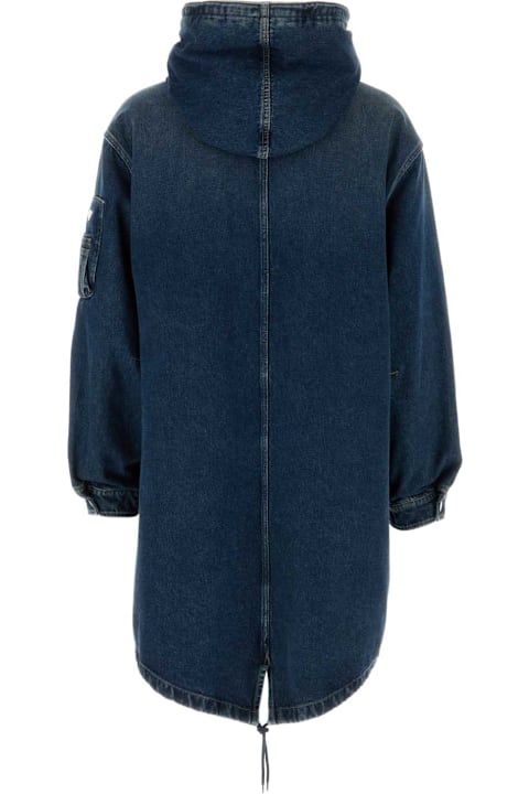 Prada خصم على Men Prada Denim Padded Coat