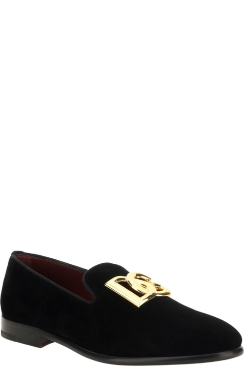 Shoes Sale for Men Dolce & Gabbana Dg Logo Plaque Slip-on Loafers
