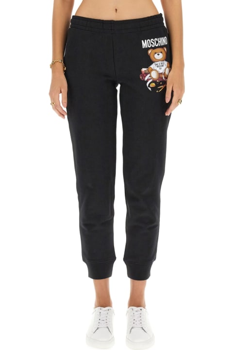 Fleeces & Tracksuits for Women Moschino Teddy Jogging Pants