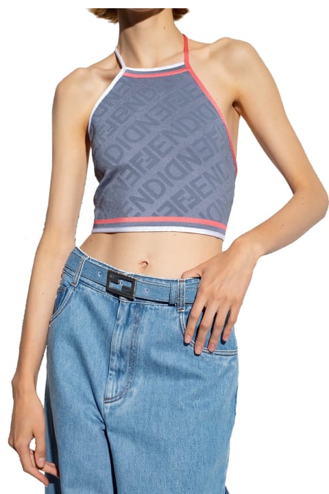 Fendi Clothing for Women Fendi Monogram Cropped Top